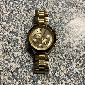 Michael Kors Gold-Tone Roman Numeral Chronograph Watch